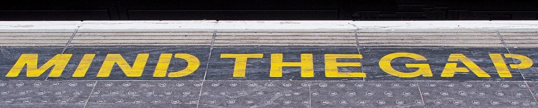 Mind the Gap safety notice